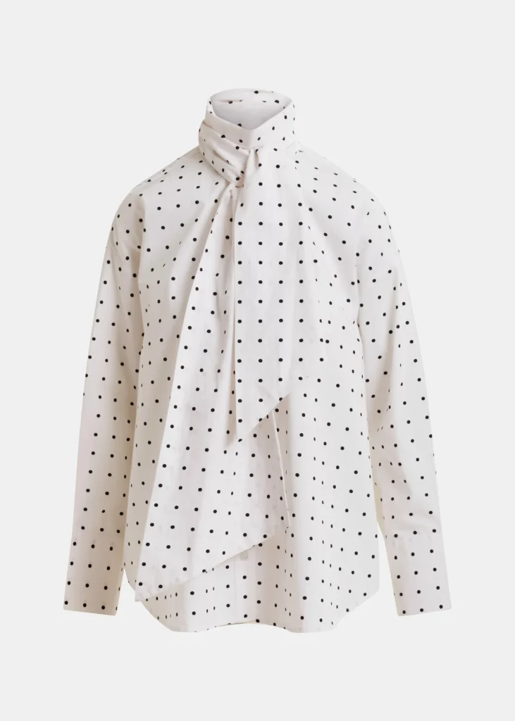 shirt with pussy bow