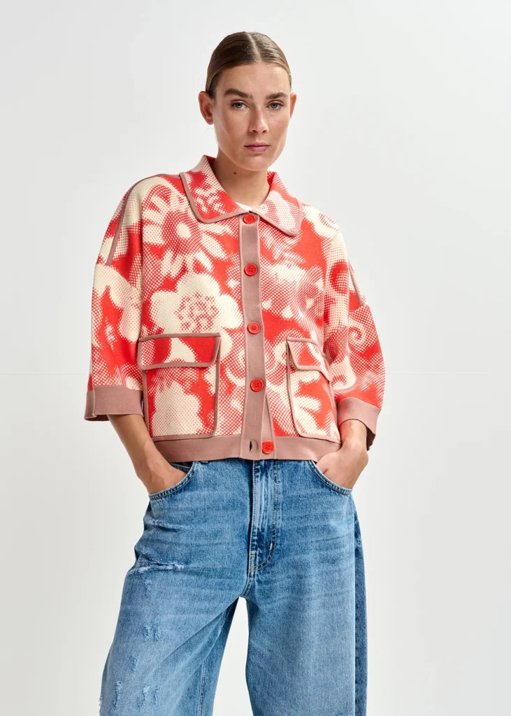 JOLY PRINTED KNIT JACKET