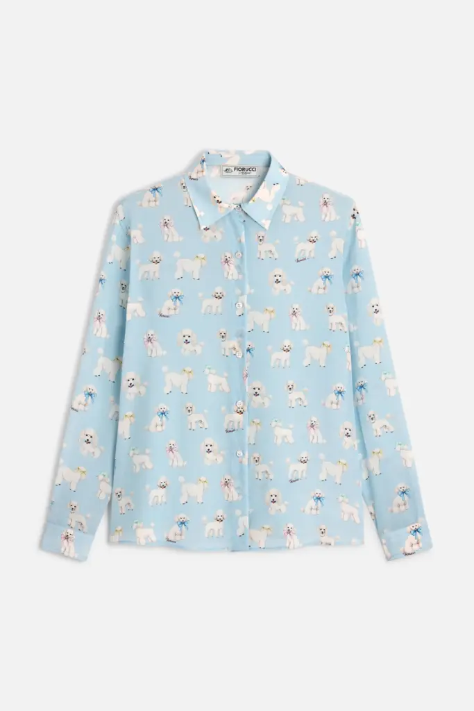 POODLE PRINT SHIRT