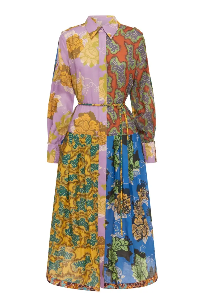 Arnie Spliced Shirtdress