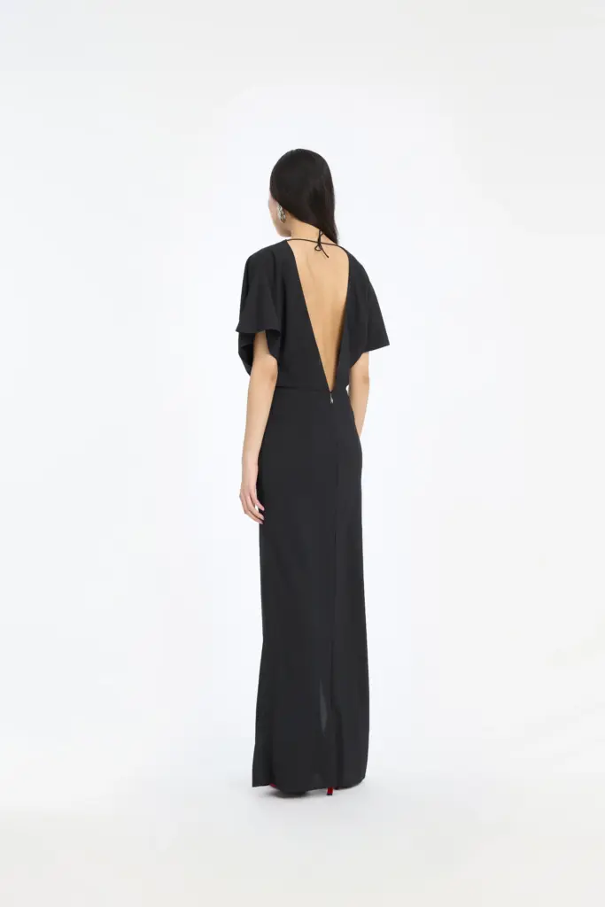 Slit dress black